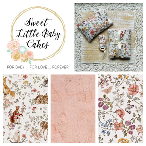 Forest Grove "Doll Blanket Set" Ice Pink