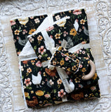 "Barntique" Floral Chicken Baby Blanket