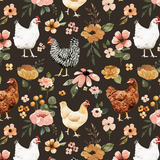 "Barntique" Floral Chicken Gift Set