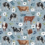 Garden Cows Baby Blanket